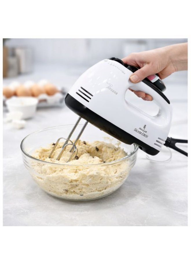 SILVER CREST Electric Hand Mixer with Multiple Speeds – Whisks and Dough Hooks for Baking and Mixing - Image 5